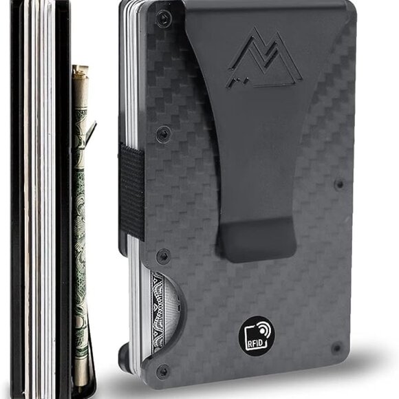 Minimalist Wallet for Men Slim RFID Blocking Wallet‎ Scratch Resistant Matte - Picture 1 of 7